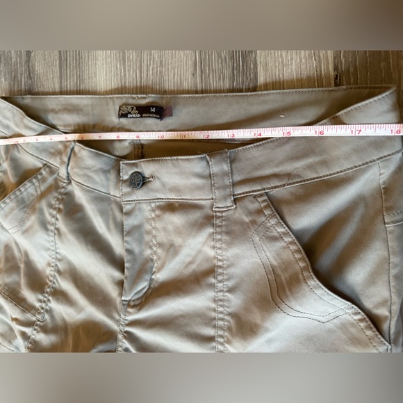 Prana Womens Green Nylon Straight Leg Outdoor Breathe Pants Zippable Size 14 - Picture 4 of 9